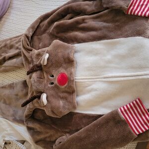 North pole trading company reindeer hooded pajamas
